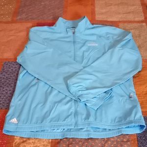 "SANTALUZ" BABY BLUE Adidas Jacket Size Large
